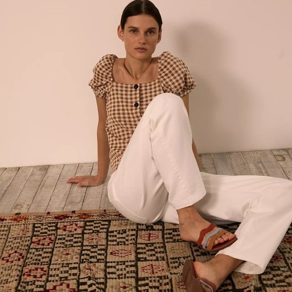 [NWT] Madewell Leather Wave Slide Sandal - Picture 3 of 5